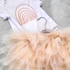 Baby Girl Tutu First Second Birthday Outfit Set